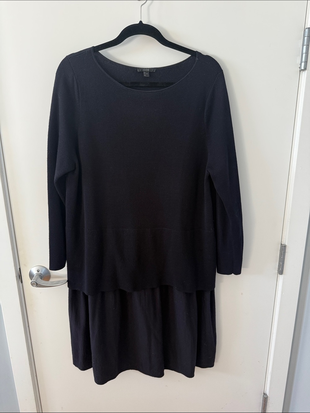 COS Navy Sweater Dress